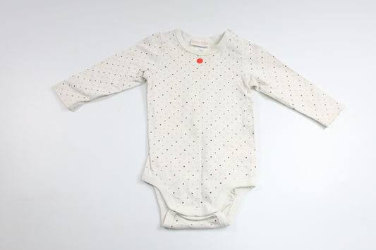 Polka dot bodysuit from Lindex - Size 62 - Off-white