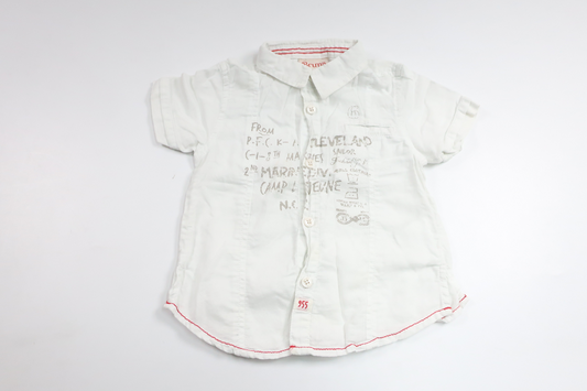 Shirt from Brums - Size 74/80 - White