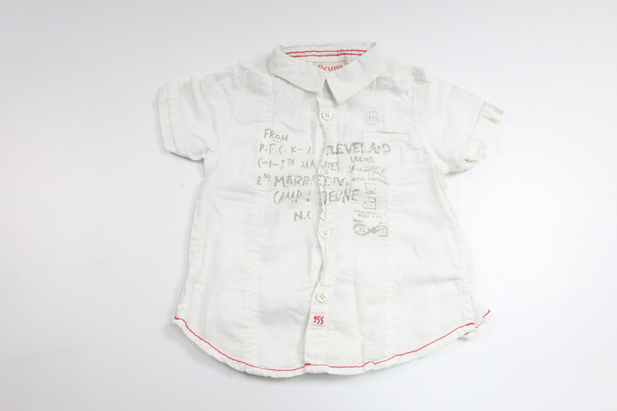 Shirt from Brums - Size 74/80 - White
