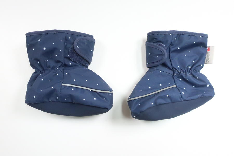 Fleece-lined booties from H&M - Size 19/21 - Navy blue