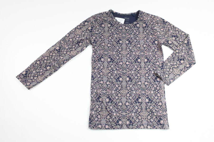 Floral sweater from Magasin du Nord - Size 104/110 - Navy blue