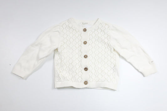 Knitted cardigan from Newbie - Size 68 - White