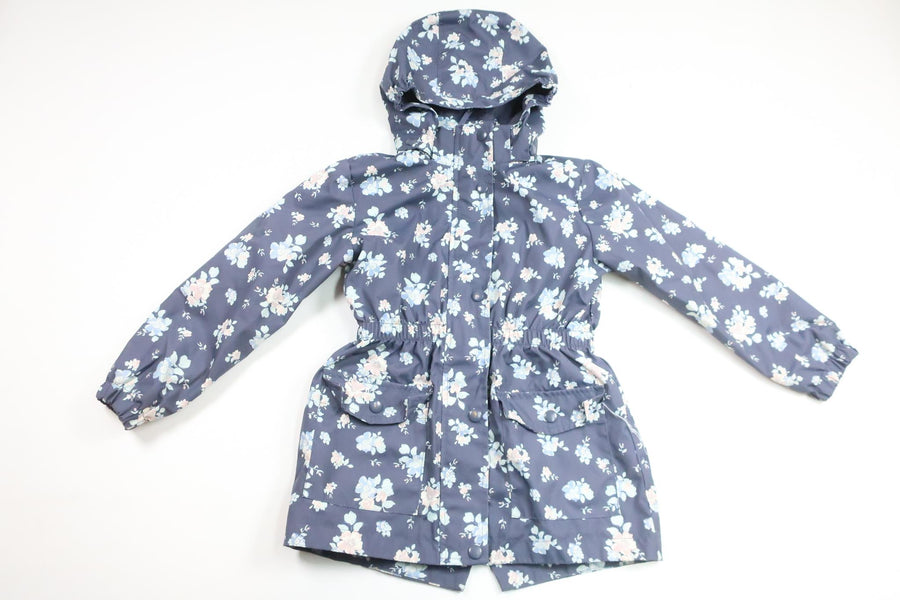 Floral coat from Kappahl - Size 122 - Blue
