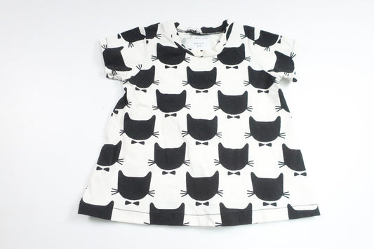 Dress with cats from Hemsytt - Size 68 - White