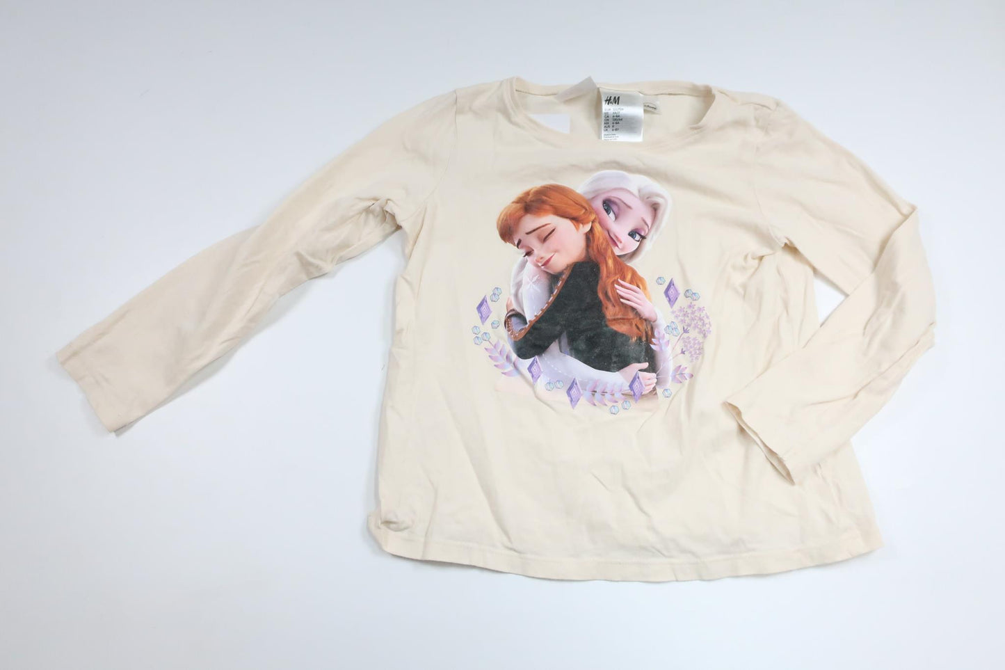 Pajama sweater with Frost from H&M - Size 122/128 - Off-white