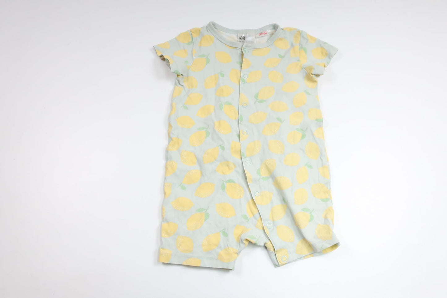 Pajamas with lemons from H&M - Size 80 - Blue