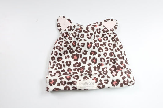 Leopard print hat from Tiny One - Size 56/62 - White