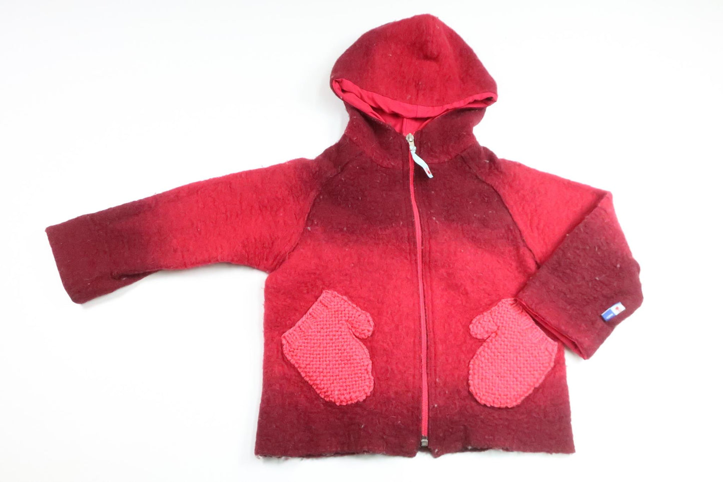 Wool blend jacket from Molo - Size 98 - Red