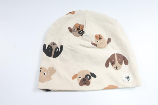 Hat with dogs from Lindex - Size 40/42 - Off-white