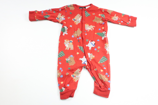 Pajamas with Christmas motif from H&M - Size 56 - Red