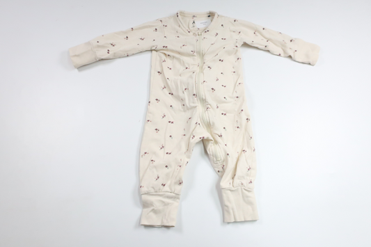 Floral pajamas from Åhléns - Size 62 - Off-white