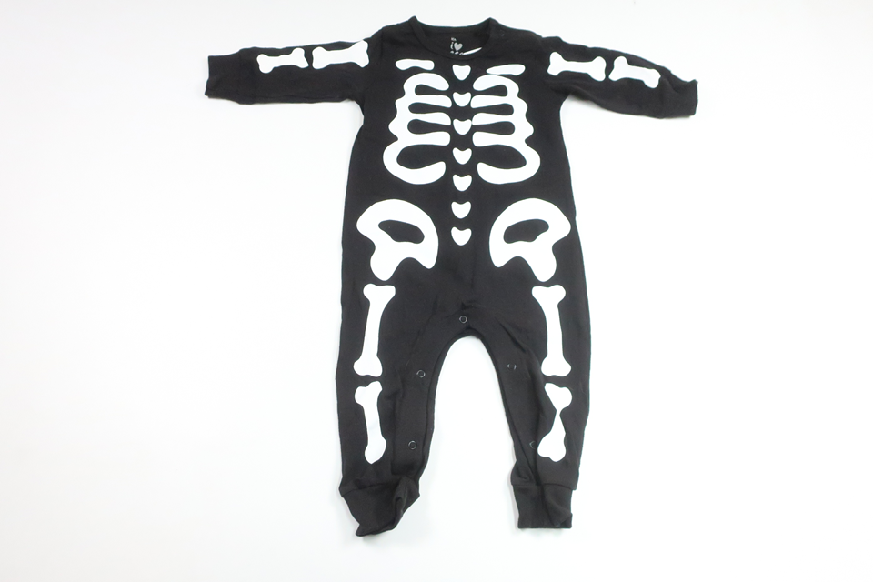 Jumpsuit with skeleton from ICA I Love Eco - Size 68 - Black