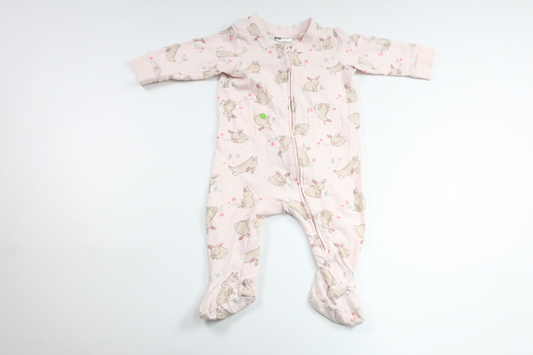 Pyjamas with rabbits from H&M - Size 62 - Pink