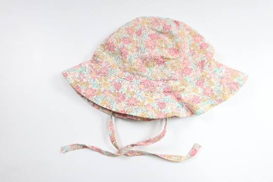Floral sun hat from H&amp;M - Size 74/80 - Pink