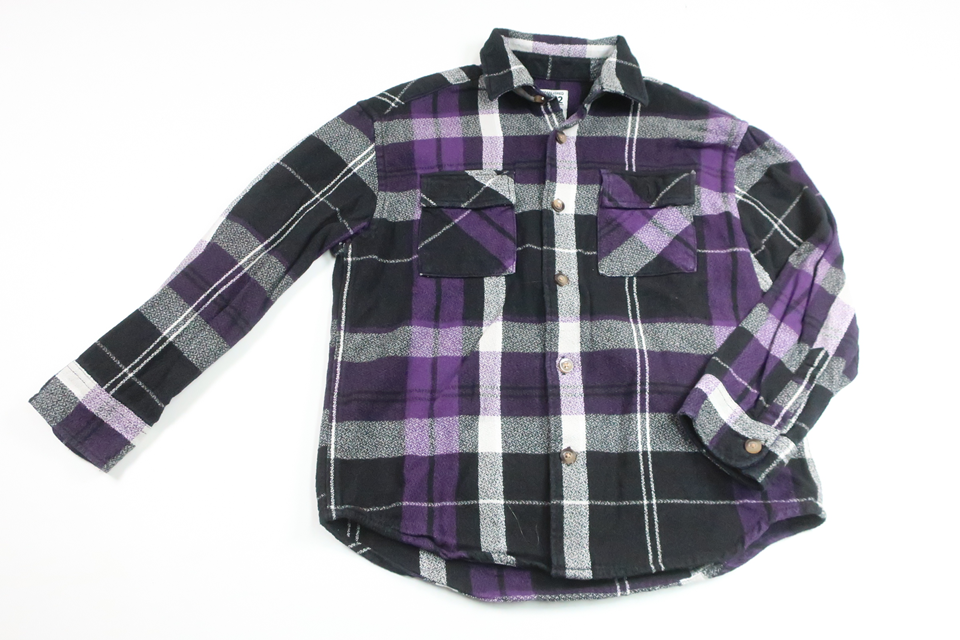Checked shirt from Next - Size 128 - Purple