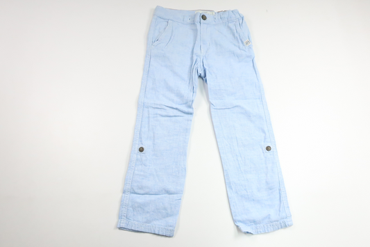 Linen mix trousers from H&M - Size 116 - Blue