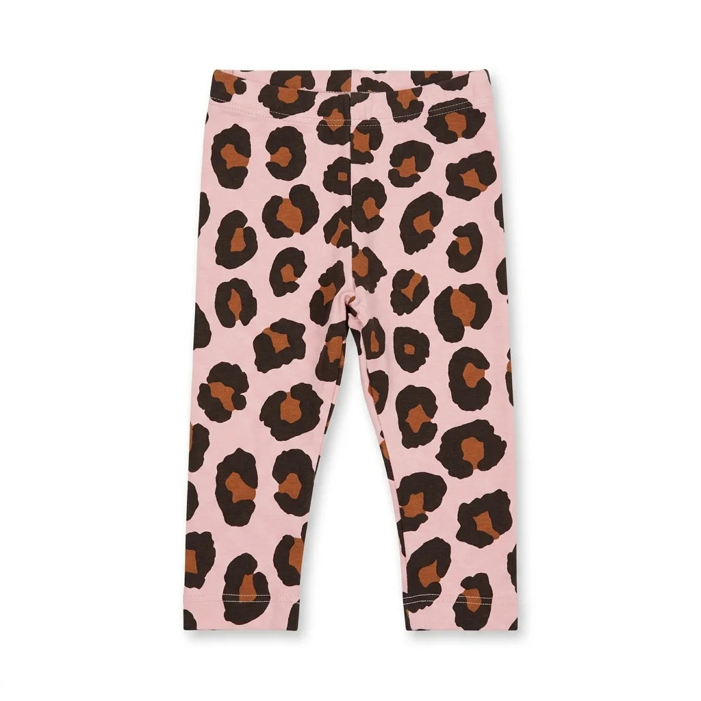 Djurmönstrade leggings från Lindex - Storlek 62 - Rosa