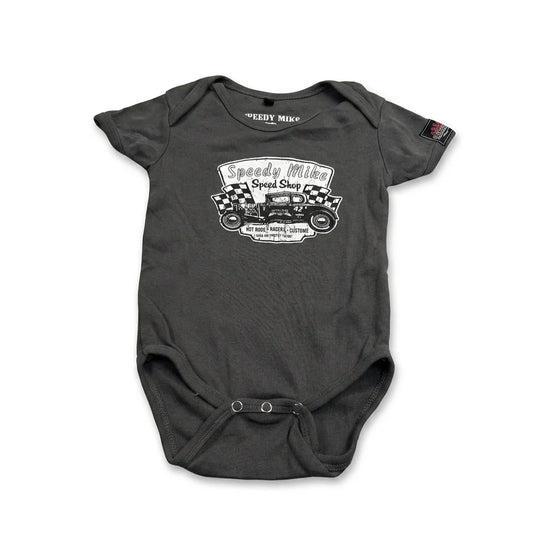 Patterned bodysuit from Speedy Mike - Size 80 - Grey