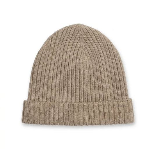 Mössa i 100% ull från H&M - Storlek 86/92 - Beige