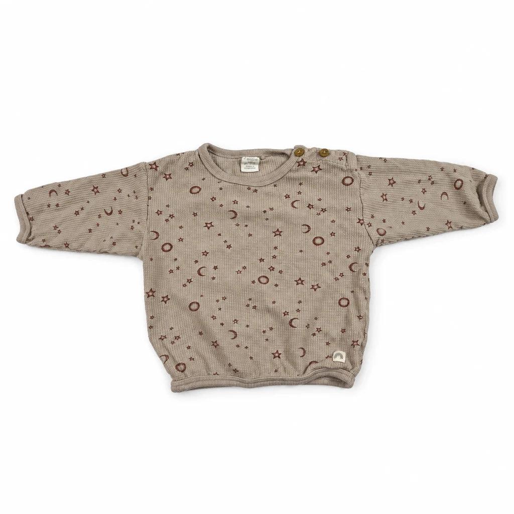 Mönstrad tröja från Lindex - Storlek 80 - Beige
