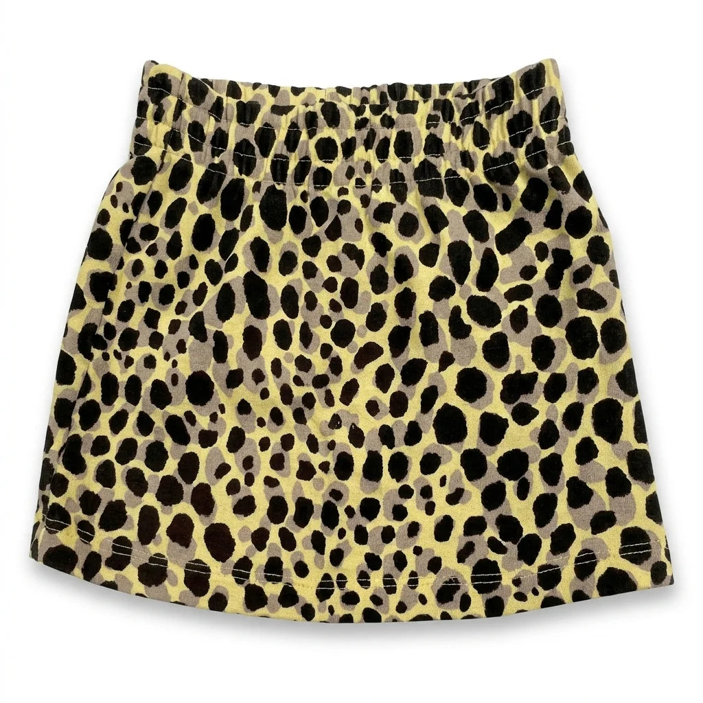 Djurmönstrad kjol från Mini Gina Tricot - Storlek 86/92 - Gul
