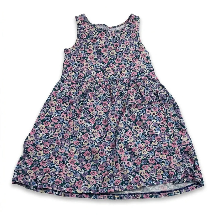 Floral dress from H&M - Size 110/116 - Navy blue