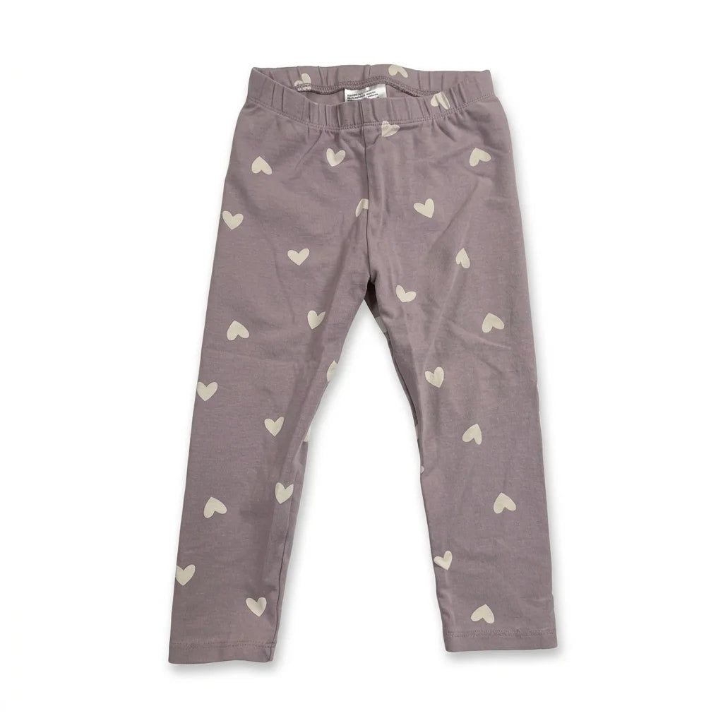 Mönstrade leggings från H&M - Storlek 92 - Lila