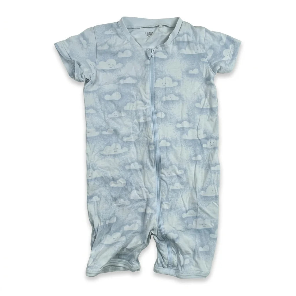 Mönstrad pyjamas från Lindex - Storlek 92 - Blå