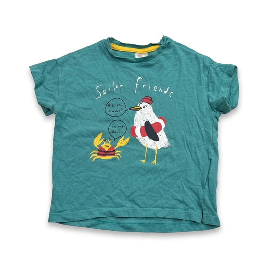 Patterned T-shirt from H&M - Size 68 - Turquoise