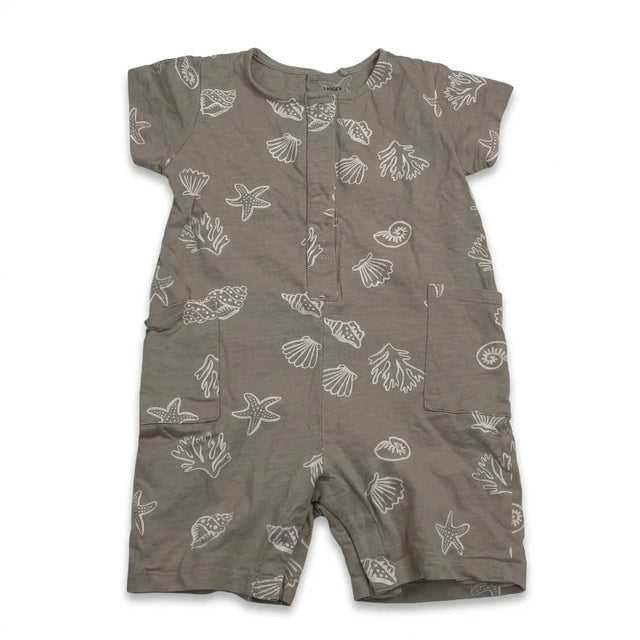 Patterned jumpsuit from Lindex - Size 74 - Brown