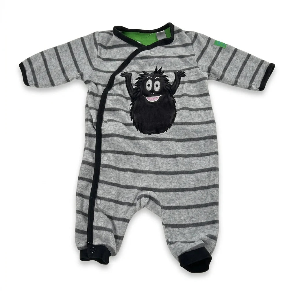 Randig pyjamas från Barbapapa - Storlek 62 - Grå