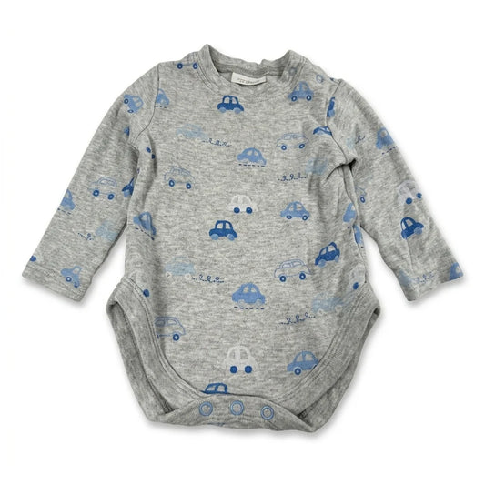 Mönstrad body från Next - Storlek 3-6 mths - Grå