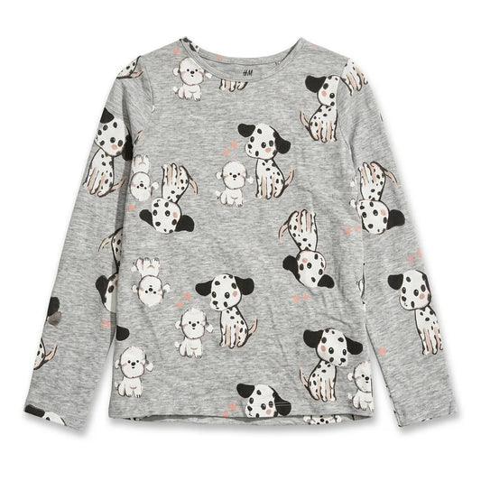 Djurmönstrad tröja från H&M - Storlek 110/116 - Grå