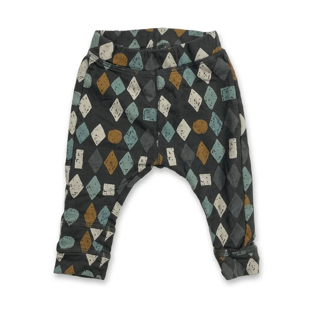 Mönstrade leggings från Lindex - Storlek 62 - Svart