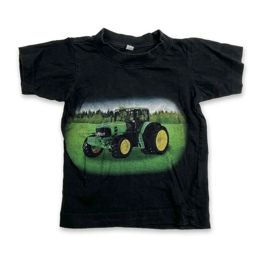 Mönstrad t-shirt - Storlek 86/92 - Svart