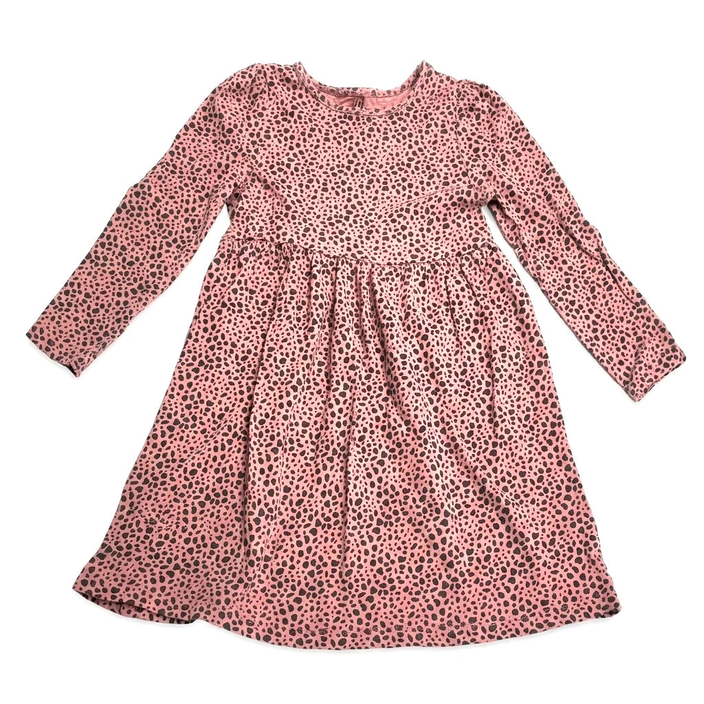 Djurmönstrad klänning från H&M - Storlek 110/116 - Rosa