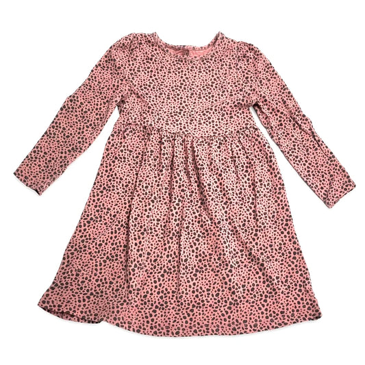 Djurmönstrad klänning från H&M - Storlek 110/116 - Rosa