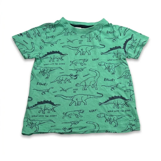 Patterned T-shirt from H&M - Size 104 - Green