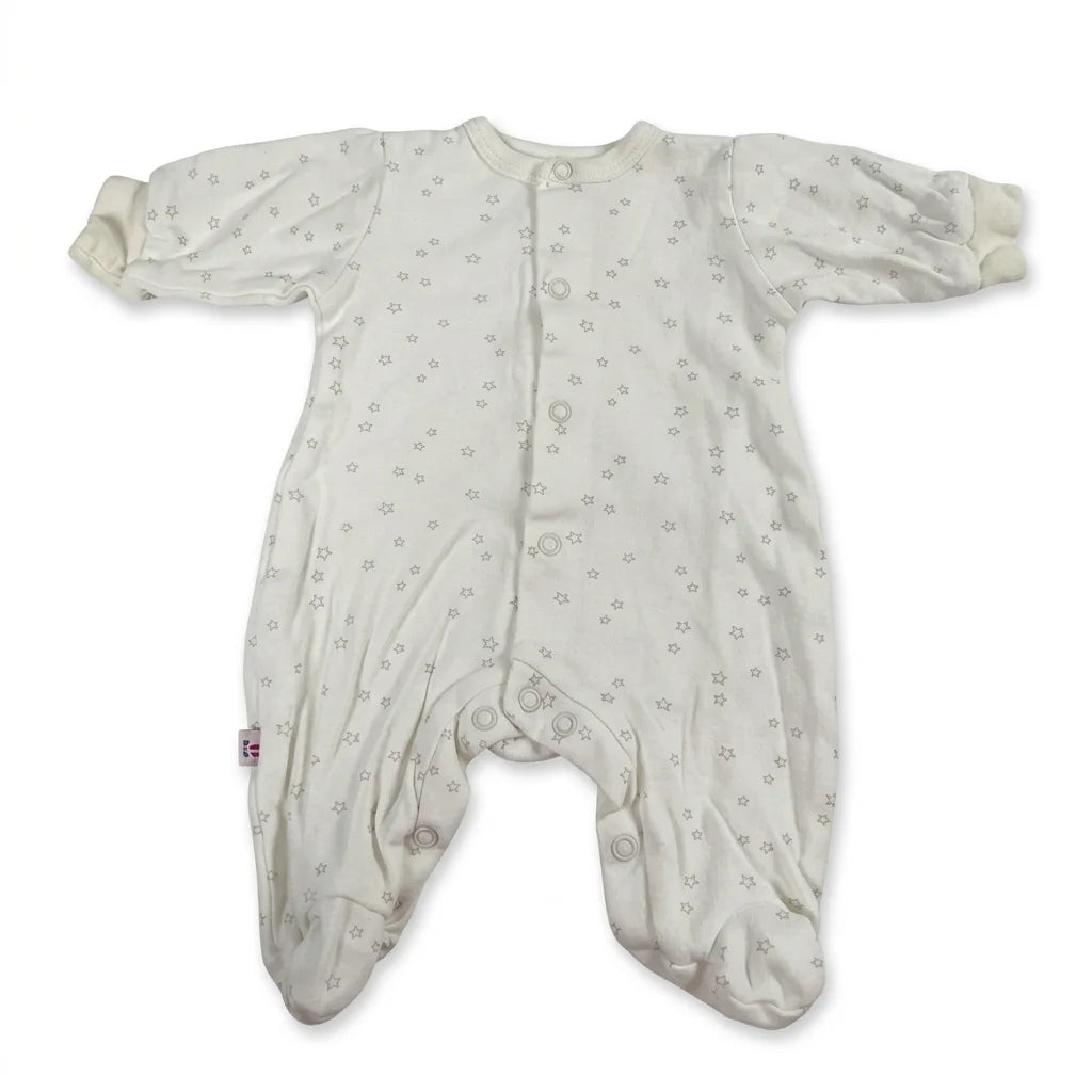 Mönstrad pyjamas - Storlek 56 - Vit