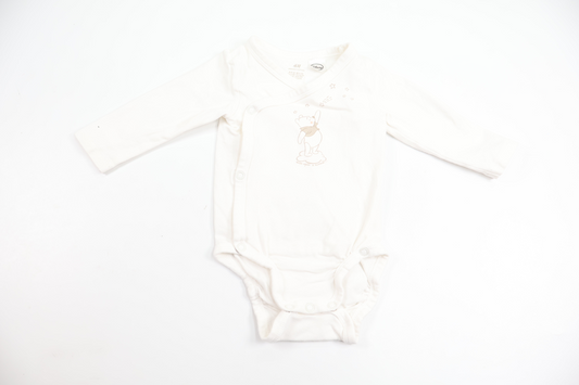 Wrapover Winnie the Pooh body from H&M - Size 62 - White