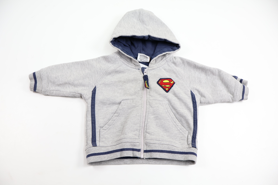 Superman hooded jacket from H&M - Size 62 - Grey