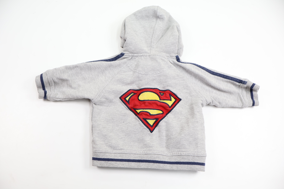 Superman hooded jacket from H&M - Size 62 - Grey