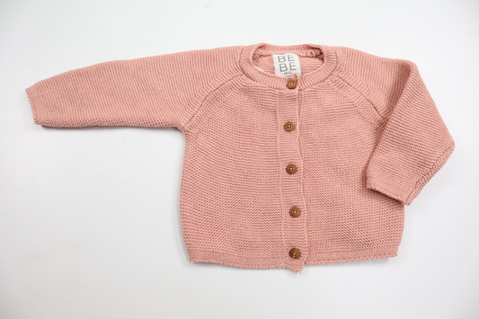 Stickad kofta från BEBE - Storlek 60 - Rosa