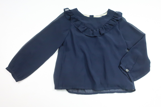 Ruffle blouse from Primark - Size 110 - Navy blue