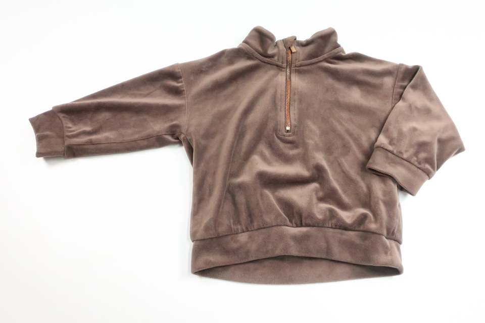 Velour jumper from H&M - Size 92 - Brown