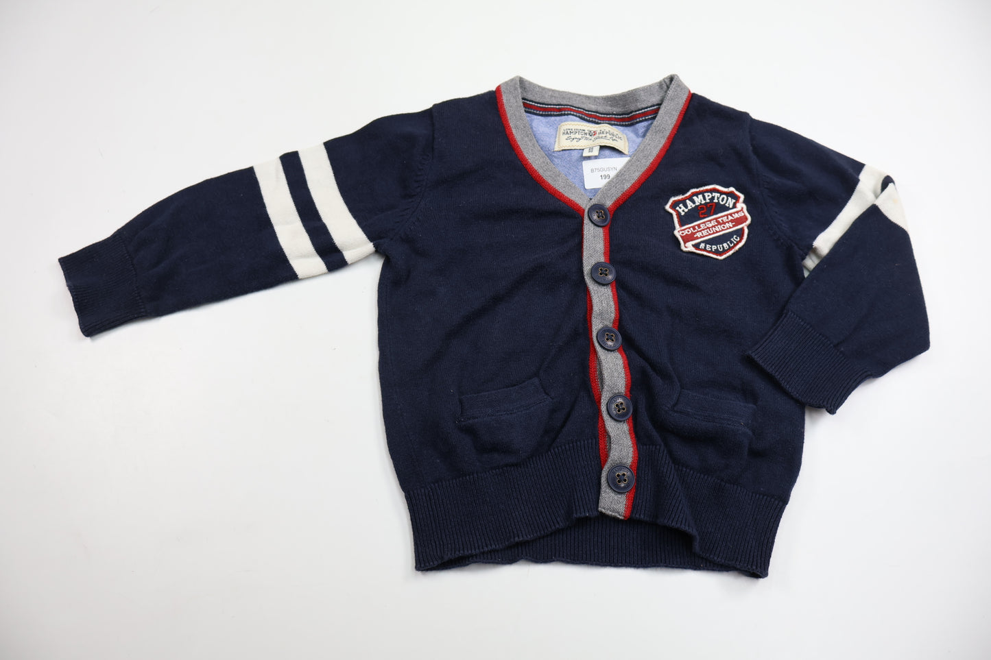 Stickad kofta från Hampton Republic - Storlek 86/92 - Marinblå