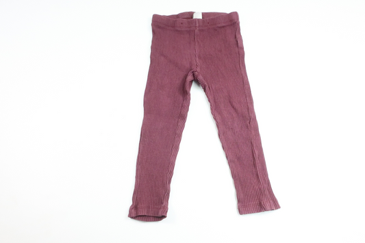 Ribbed trousers from Lindex - Size 92 - Purple
