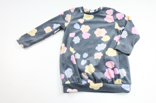 Dress in soft fleece from Lindex - Size 92 - Grey