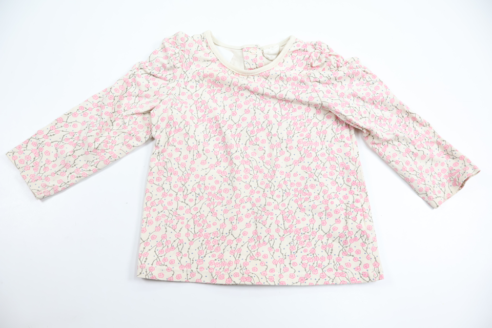 Floral top from H&M - Size 74 - Off-white