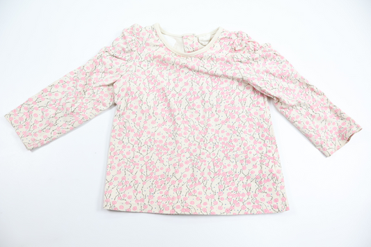 Floral top from H&M - Size 74 - Off-white